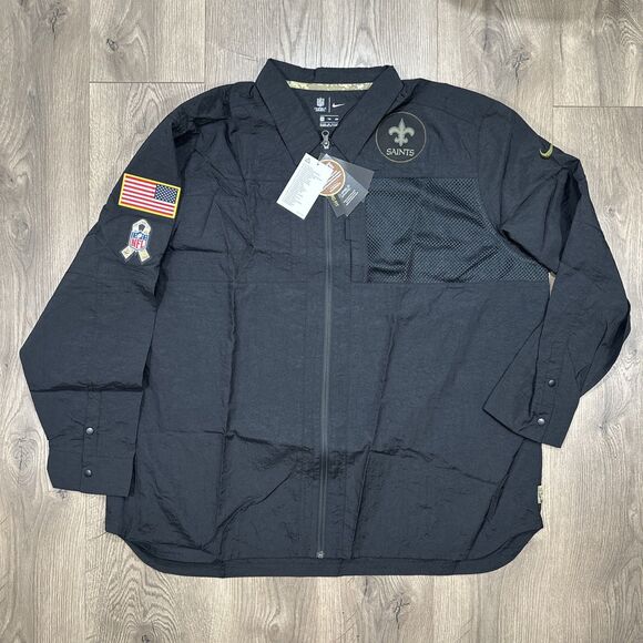 Nike Men's Large New Orleans Saints Infield Salute To Service Light Jacket XXL - Picture 1 of 8